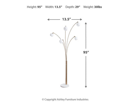 Ashley Express - Taliya Metal Arc Lamp (1/CN)