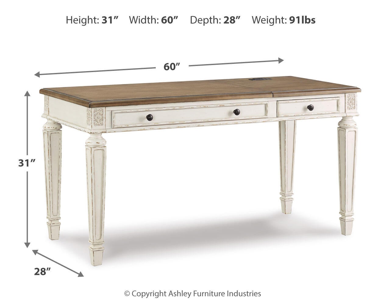 Ashley Express - Realyn Home Office Lift Top Desk