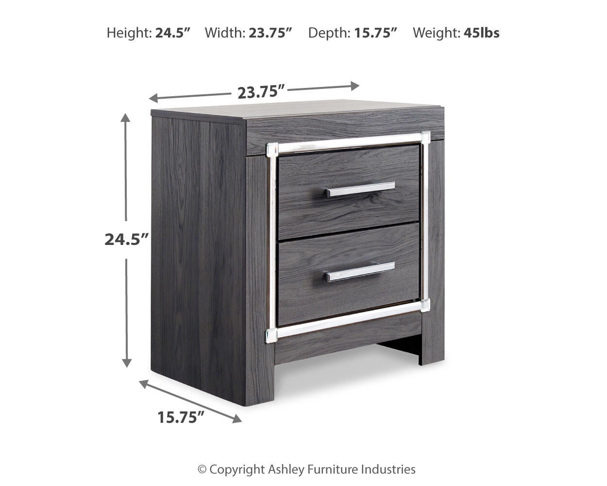 Ashley Express - Lodanna Two Drawer Night Stand