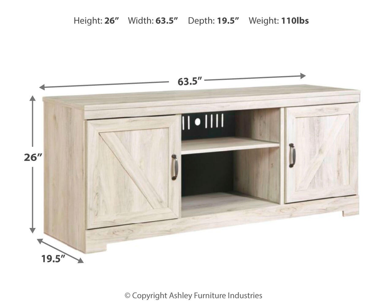 Bellaby LG TV Stand w/Fireplace Option