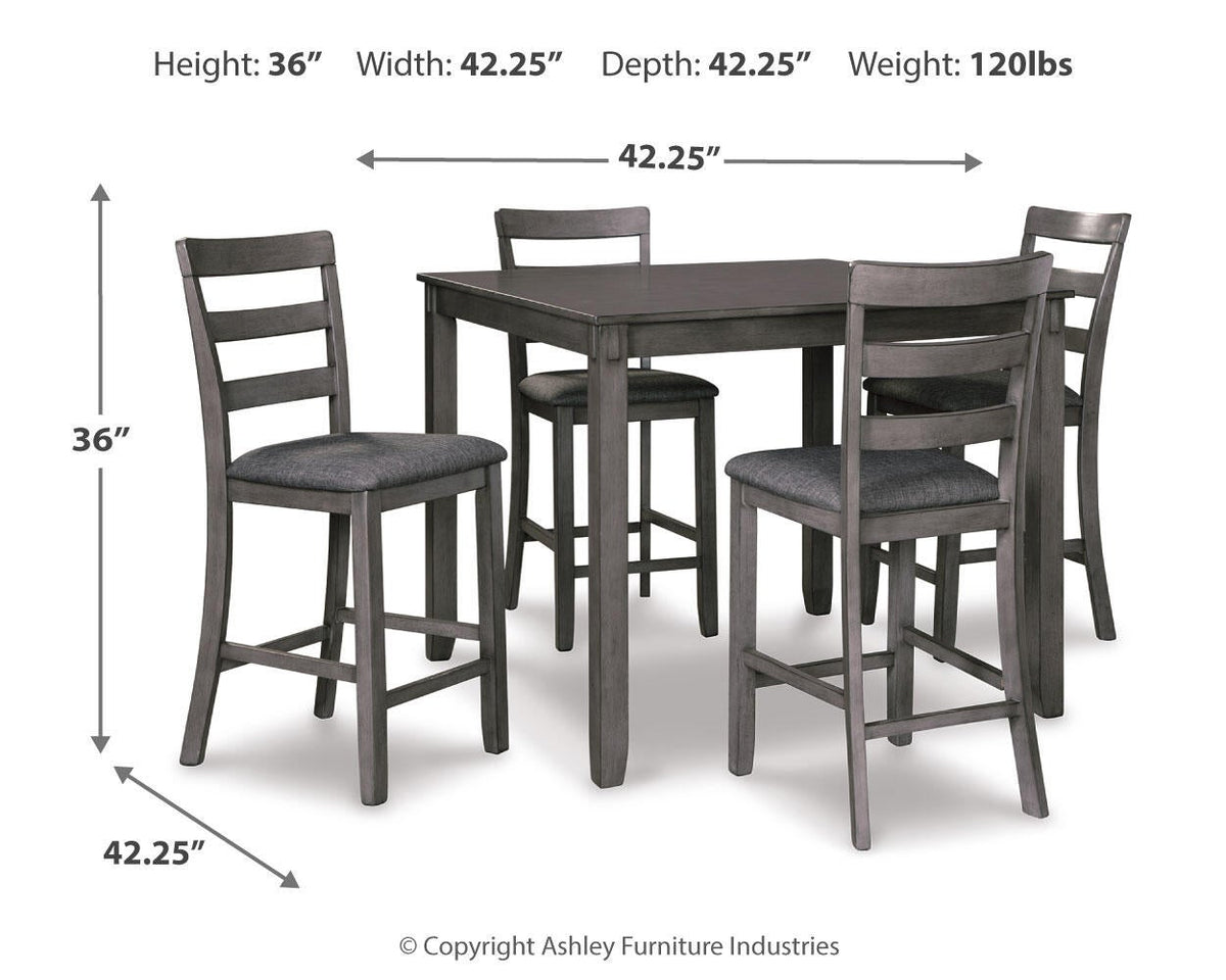 Ashley Express - Bridson Square Counter TBL Set (5/CN)