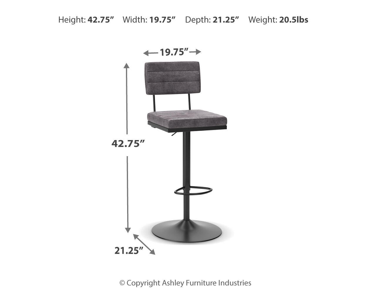 Ashley Express - Strumford Tall Swivel Barstool (2/CN)