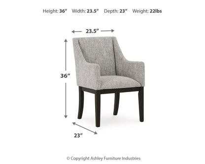Ashley Express - Burkhaus Dining UPH Arm Chair (2/CN)