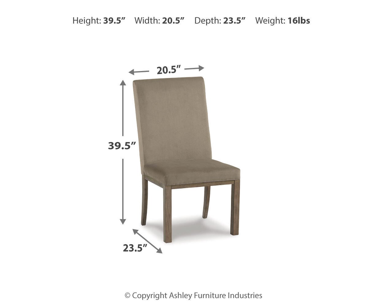 Ashley Express - Chrestner Dining UPH Side Chair (2/CN)