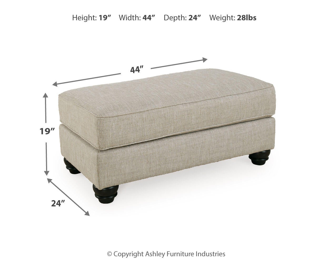 Ashley Express - Asanti Ottoman