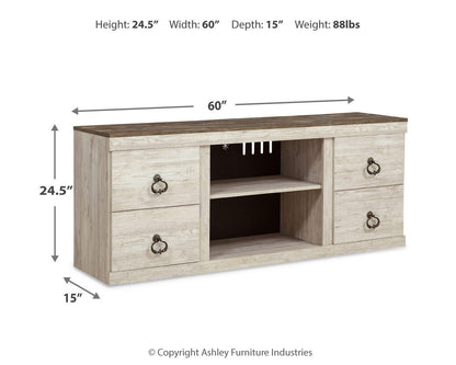 Ashley Express - Willowton LG TV Stand w/Fireplace Option