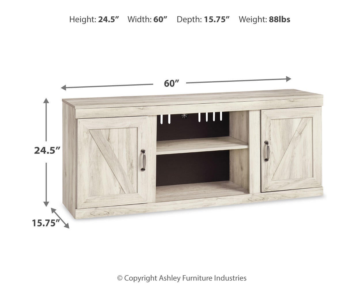 Ashley Express - Bellaby LG TV Stand w/Fireplace Option