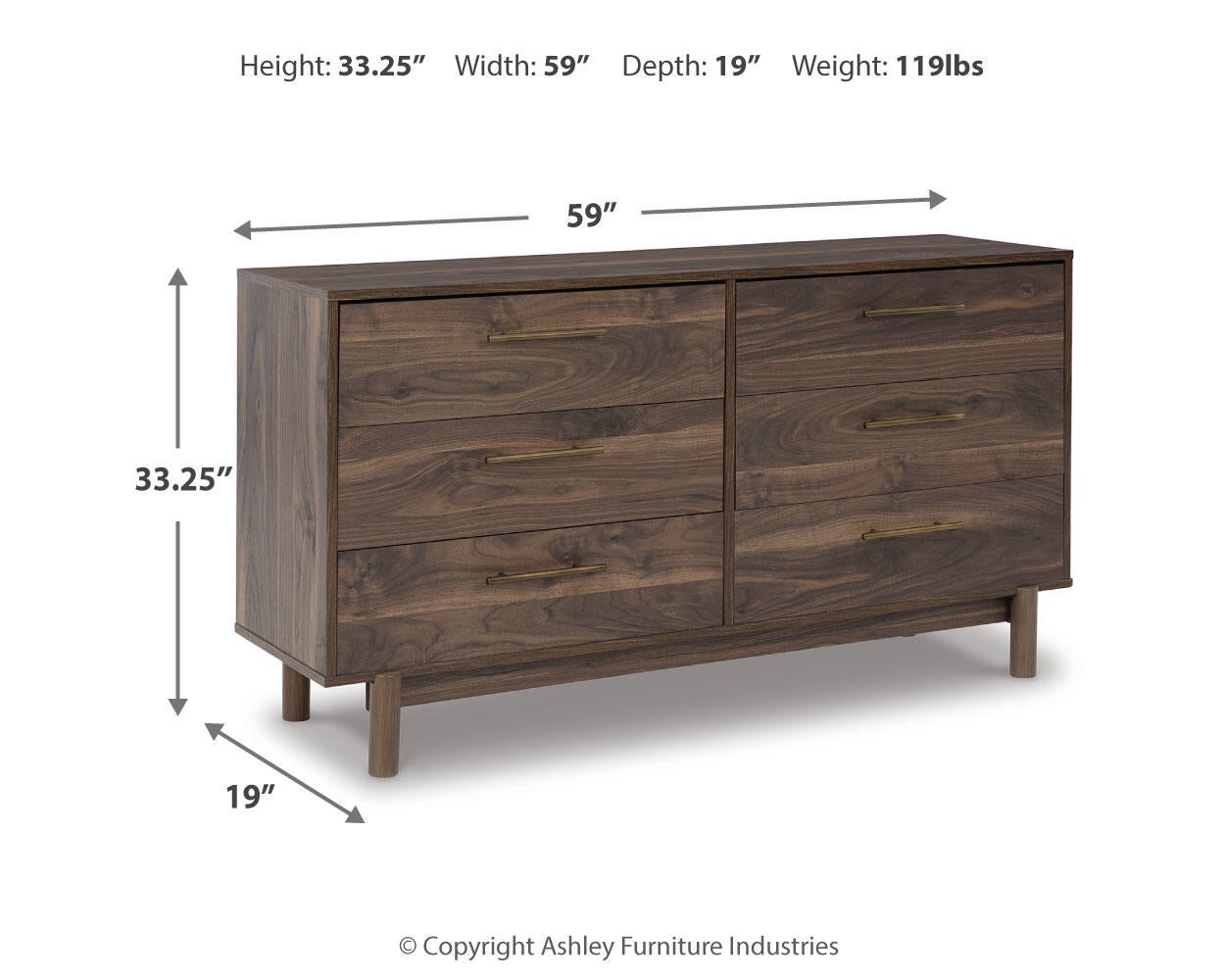 Ashley Express - Calverson Six Drawer Dresser