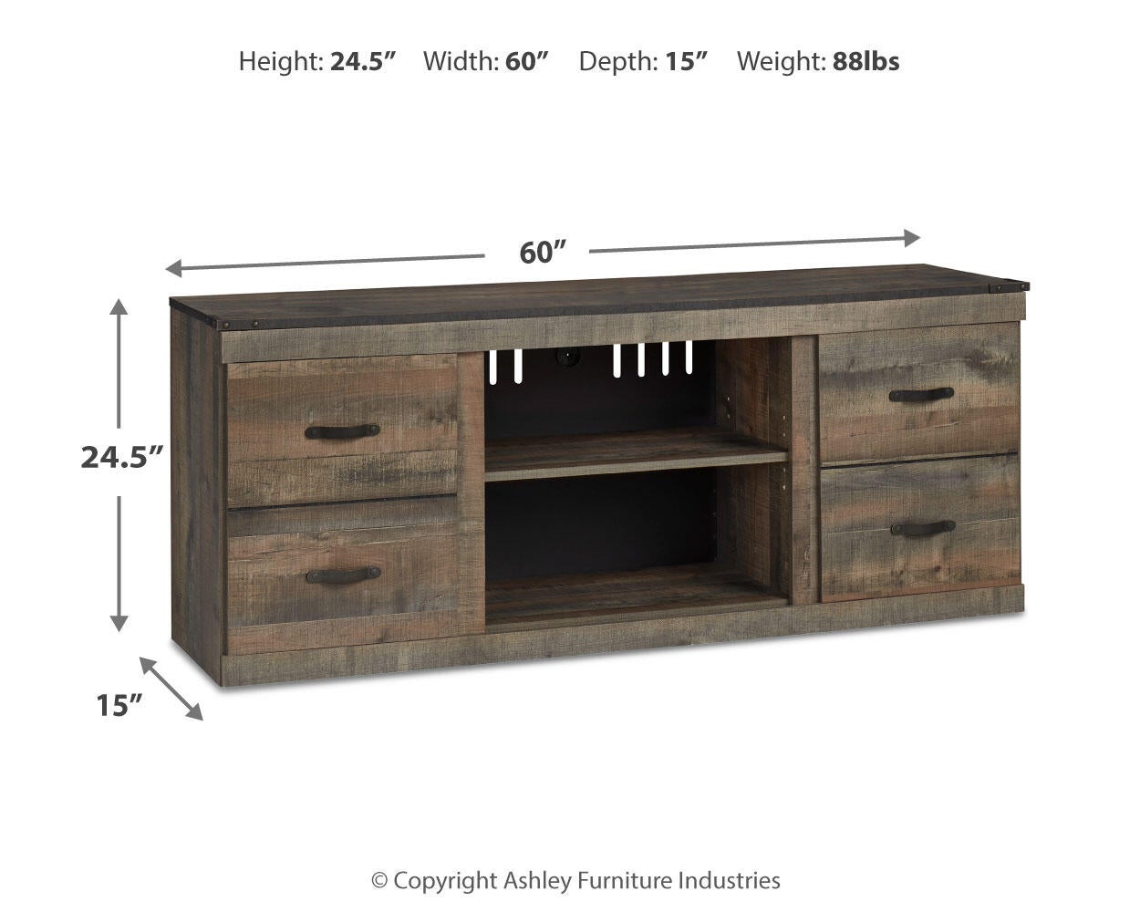 Ashley Express - Trinell LG TV Stand w/Fireplace Option