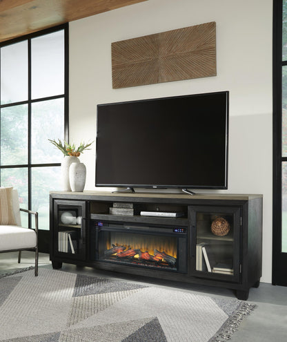 Foyland 83" TV Stand with Electric Fireplace