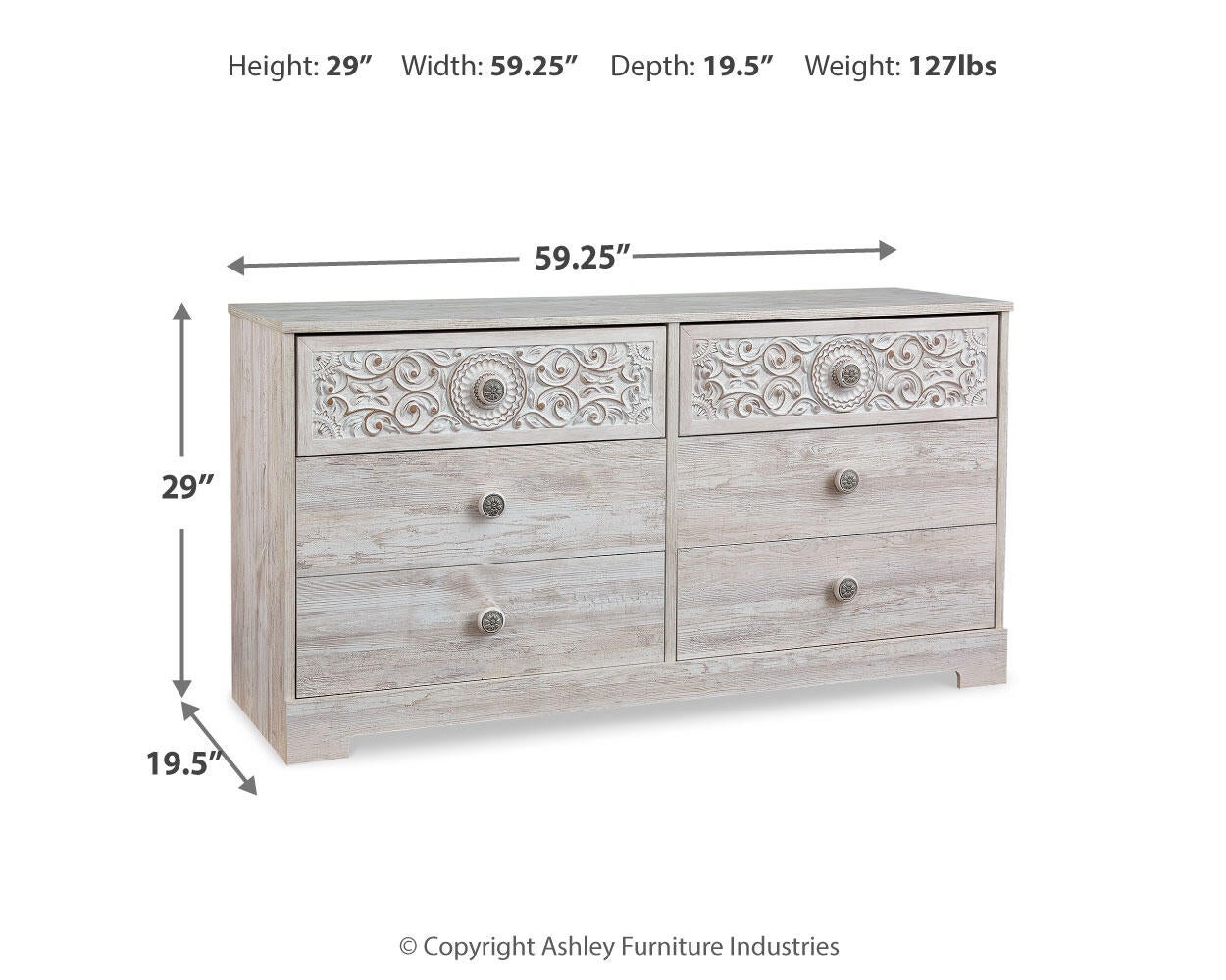 Ashley Express - Paxberry Six Drawer Dresser