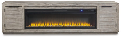 Naydell 92" TV Stand with Electric Fireplace