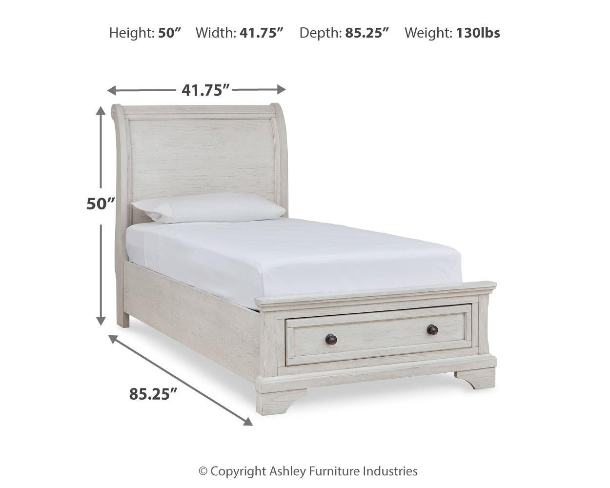 Ashley Express - Robbinsdale Twin Sleigh Storage Bed
