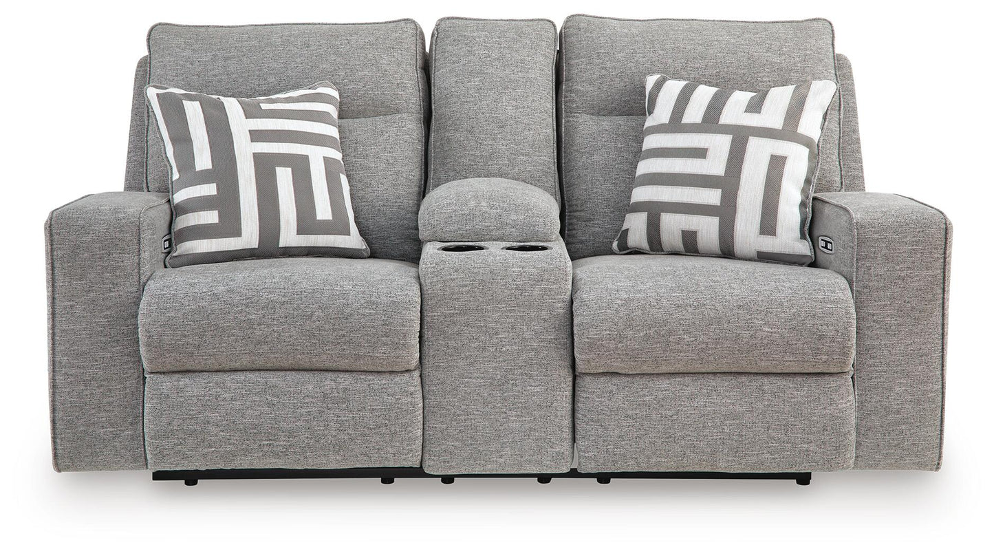 Biscoe PWR REC Loveseat/CON/ADJ HDRST