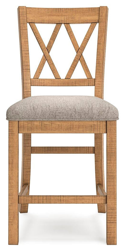 Ashley Express - Havonplane Upholstered Barstool (2/CN)