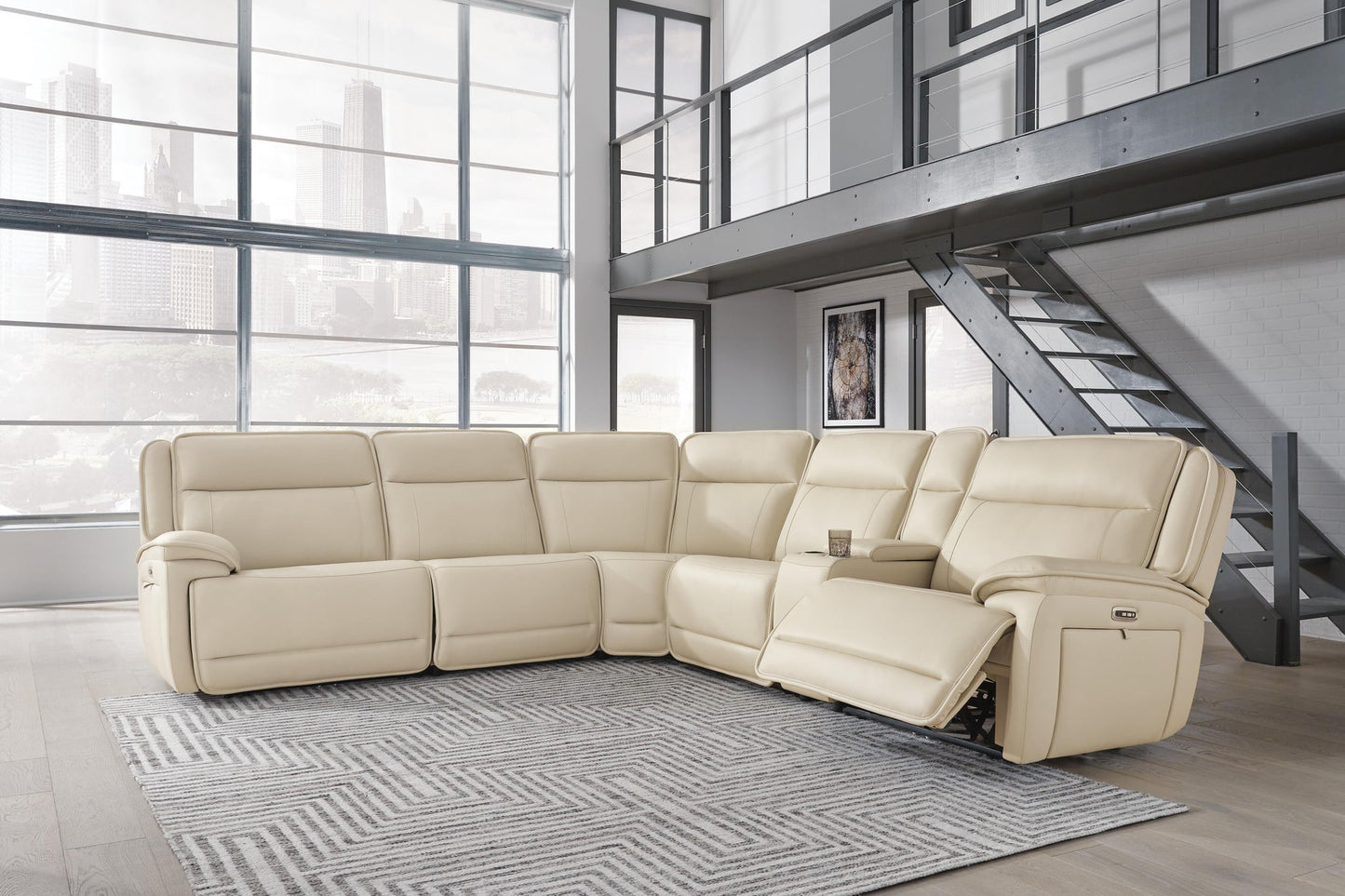 Double Deal 6-Piece Power Reclining Sectional