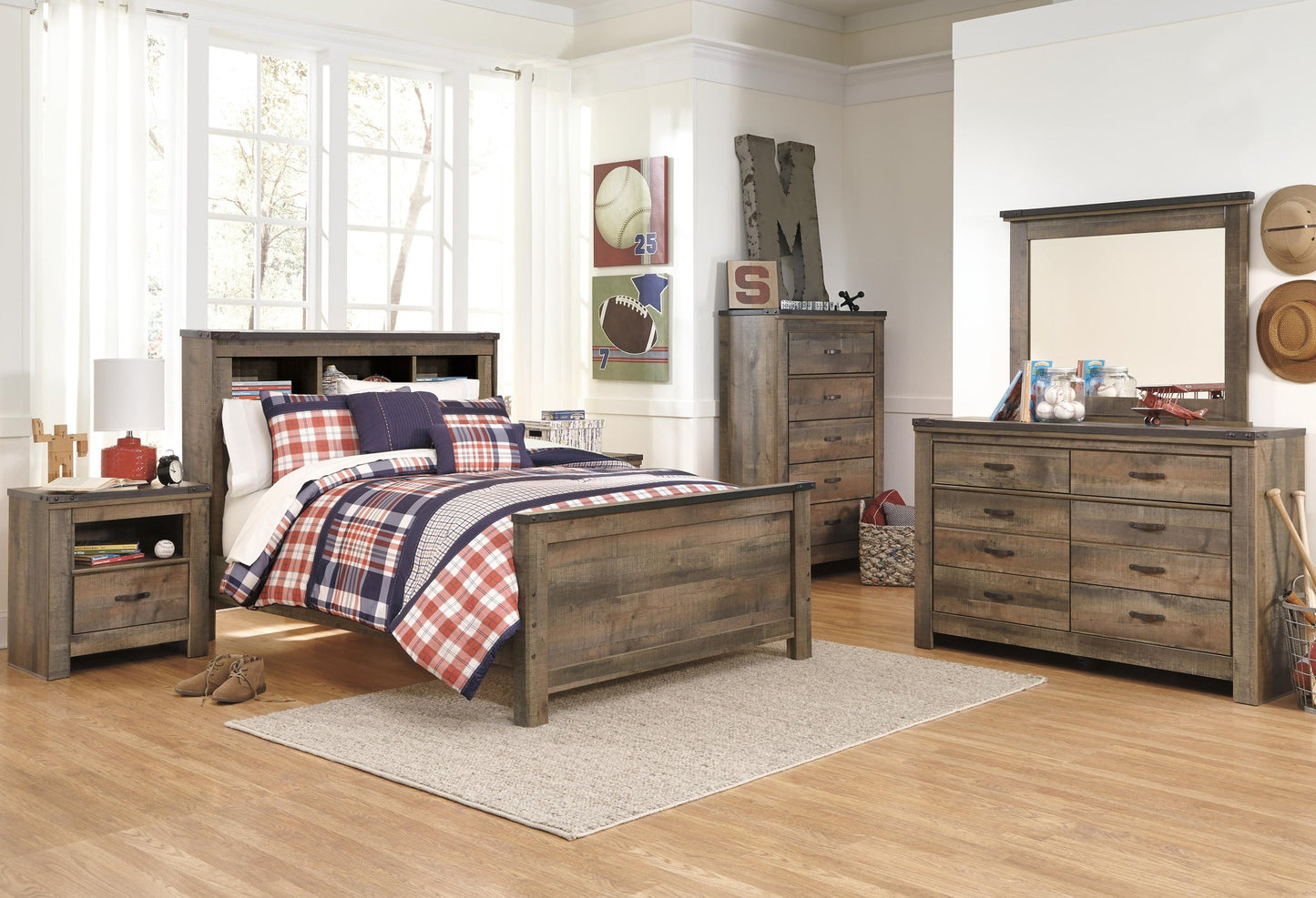 Ashley Express - Trinell Full Bookcase Panel Bed