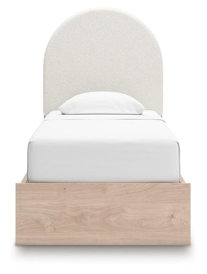 Arloster Twin Upholstered Panel Bed with Storage