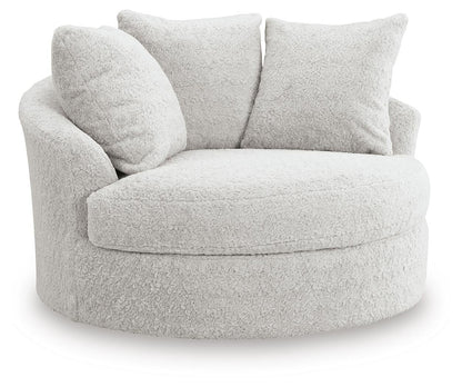 Cuddle Plush Oversized Swivel Accent Chair