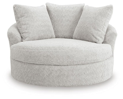Cuddle Plush Oversized Swivel Accent Chair
