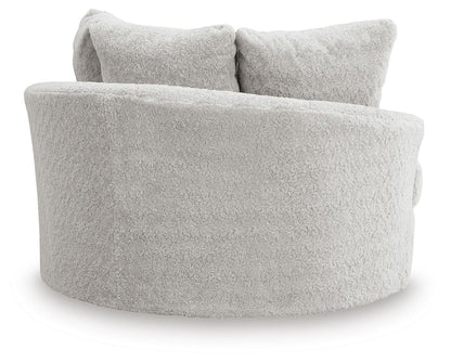 Cuddle Plush Oversized Swivel Accent Chair