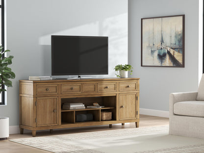 Sharlance XL TV Stand w/Fireplace Option