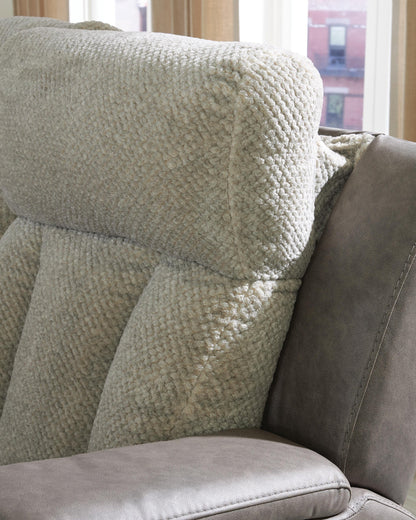 Branthorpe PWR REC Sofa with ADJ Headrest