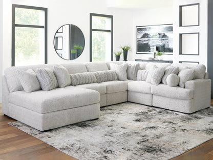 Cuddle Plush 6-Piece Sectional with Chaise