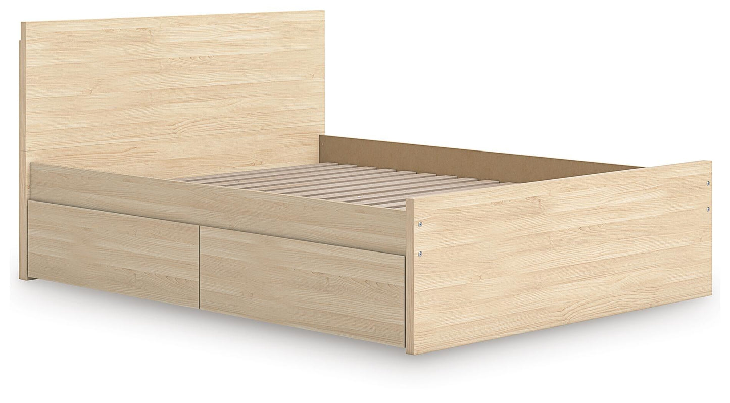 Ashley Express - Onita Queen Panel Platform Bed with 1 Side Storage
