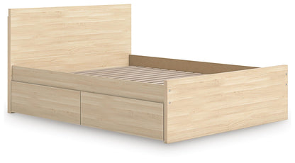 Ashley Express - Onita Queen Panel Platform Bed with 1 Side Storage