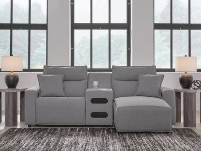 Modmax II 3-Piece Power Reclining Sectional with Chaise and Audio Console