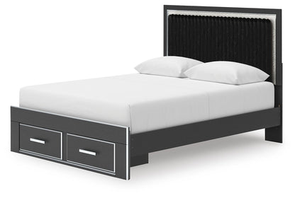 Zuraleus Queen Upholstered Panel Storage Bed