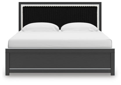 Zuraleus King Upholstered Panel Bed