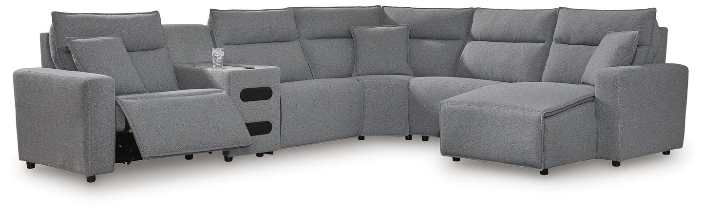 Modmax II 6-Piece Reclining Sectional with Chaise and Audio Console