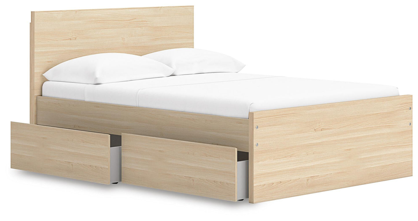 Ashley Express - Onita Full Panel Platform Bed with 1 Side Storage
