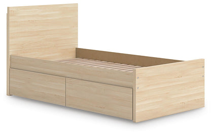 Ashley Express - Onita Twin Panel Platform Bed with 1 Side Storage