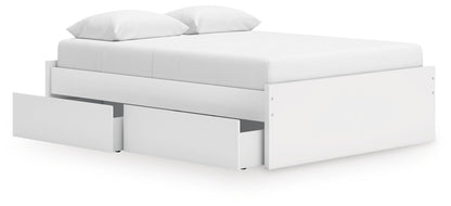 Ashley Express - Onita Queen Platform Bed with 1 Side Storage