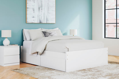 Ashley Express - Onita Queen Platform Bed with 1 Side Storage