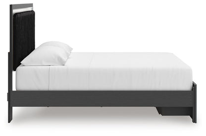 Zuraleus King Upholstered Panel Storage Bed