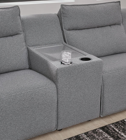 Modmax II 6-Piece Power Reclining Sectional with Chaise and Console