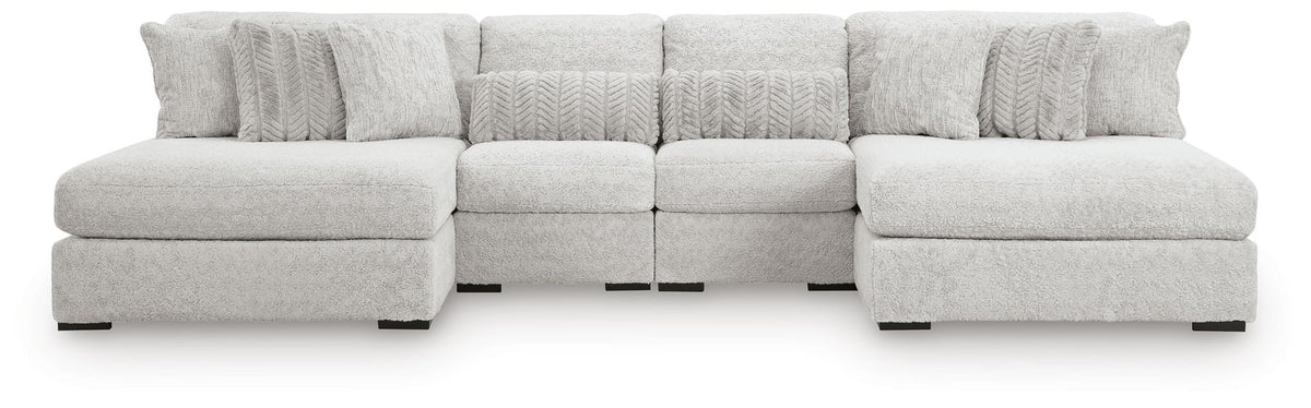 Cuddle Plush 4-Piece Sectional with Chaise