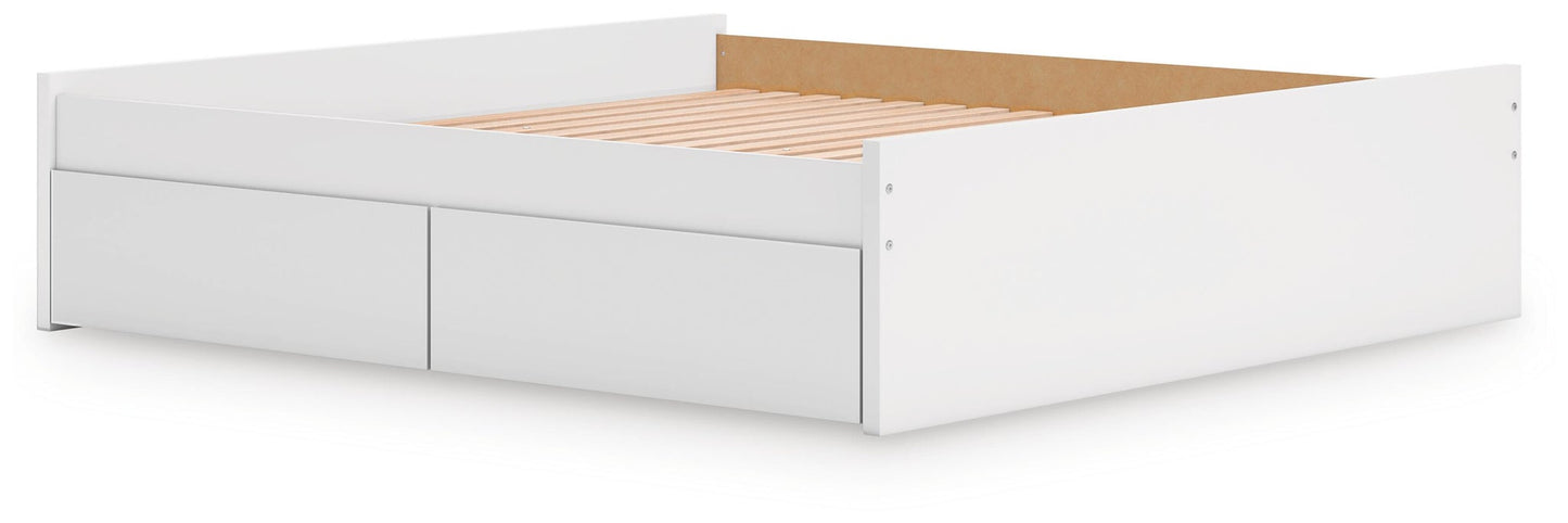 Ashley Express - Onita King Platform Bed with 1 Side Storage
