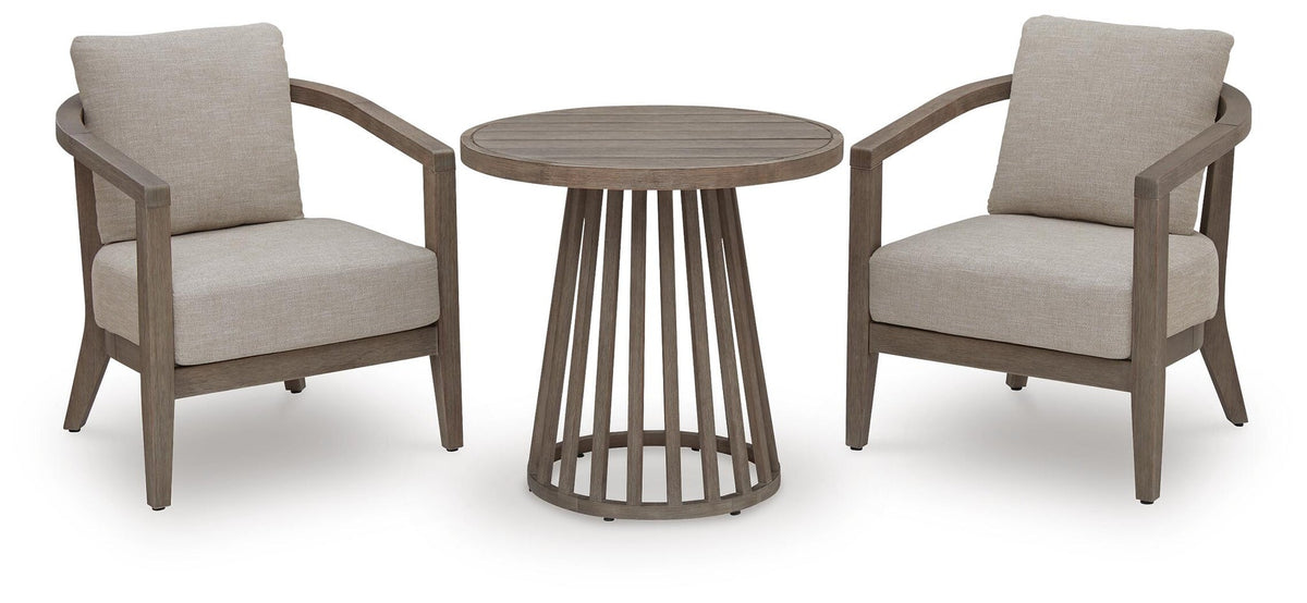 Joy Lagoon Chairs w/CUSH/Table Set (3/CN)