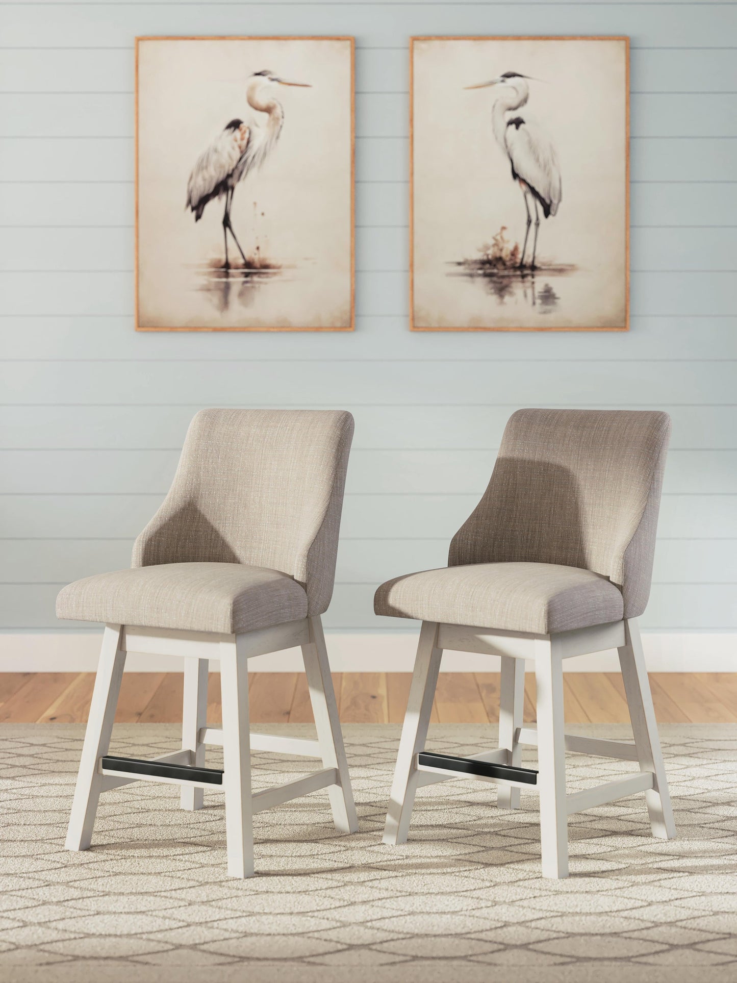 Ashley Express - Robbinsdale UPH Swivel Barstool (2/CN)