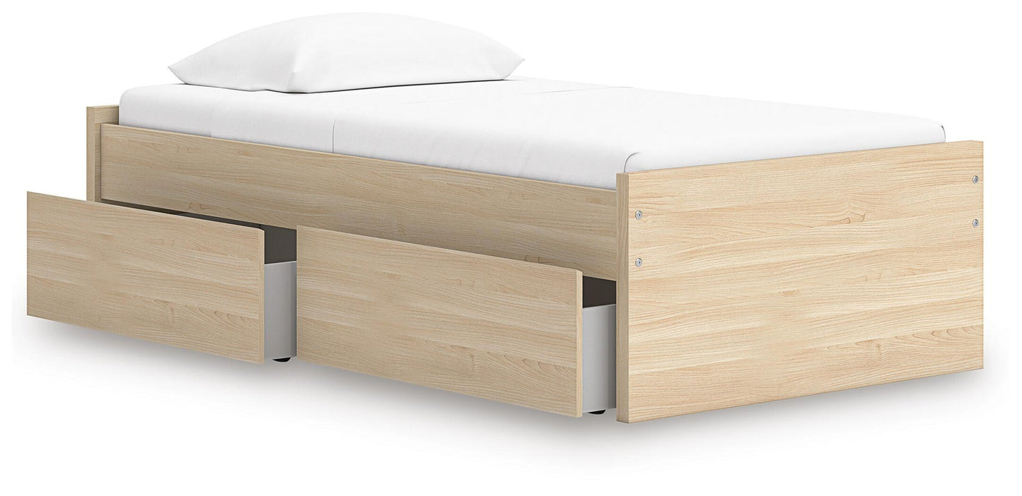 Ashley Express - Onita Twin Platform Bed with 1 Side Storage