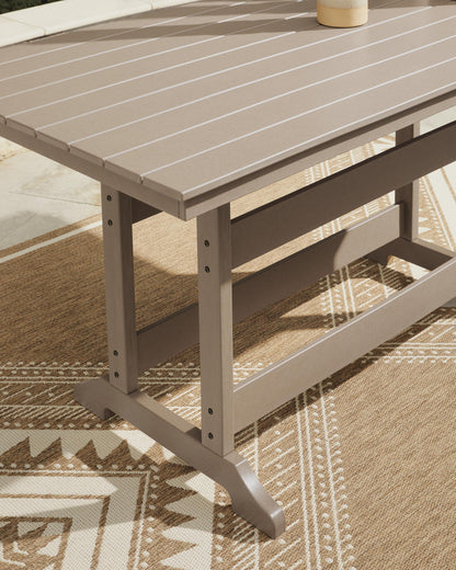 Seacliff Beach RECT COUNTER TABLE W/UMB OPT