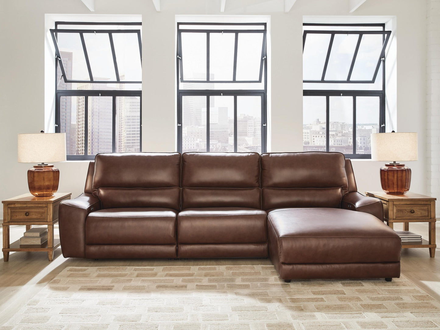 DeepWakes 3-Piece Reclining Sofa Chaise