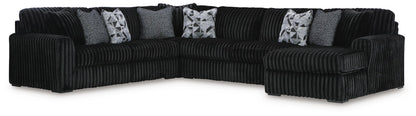 Midnight-Madness 6-Piece Sectional with Chaise