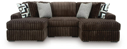 Midnight-Madness 3-Piece Double Chaise Sectional