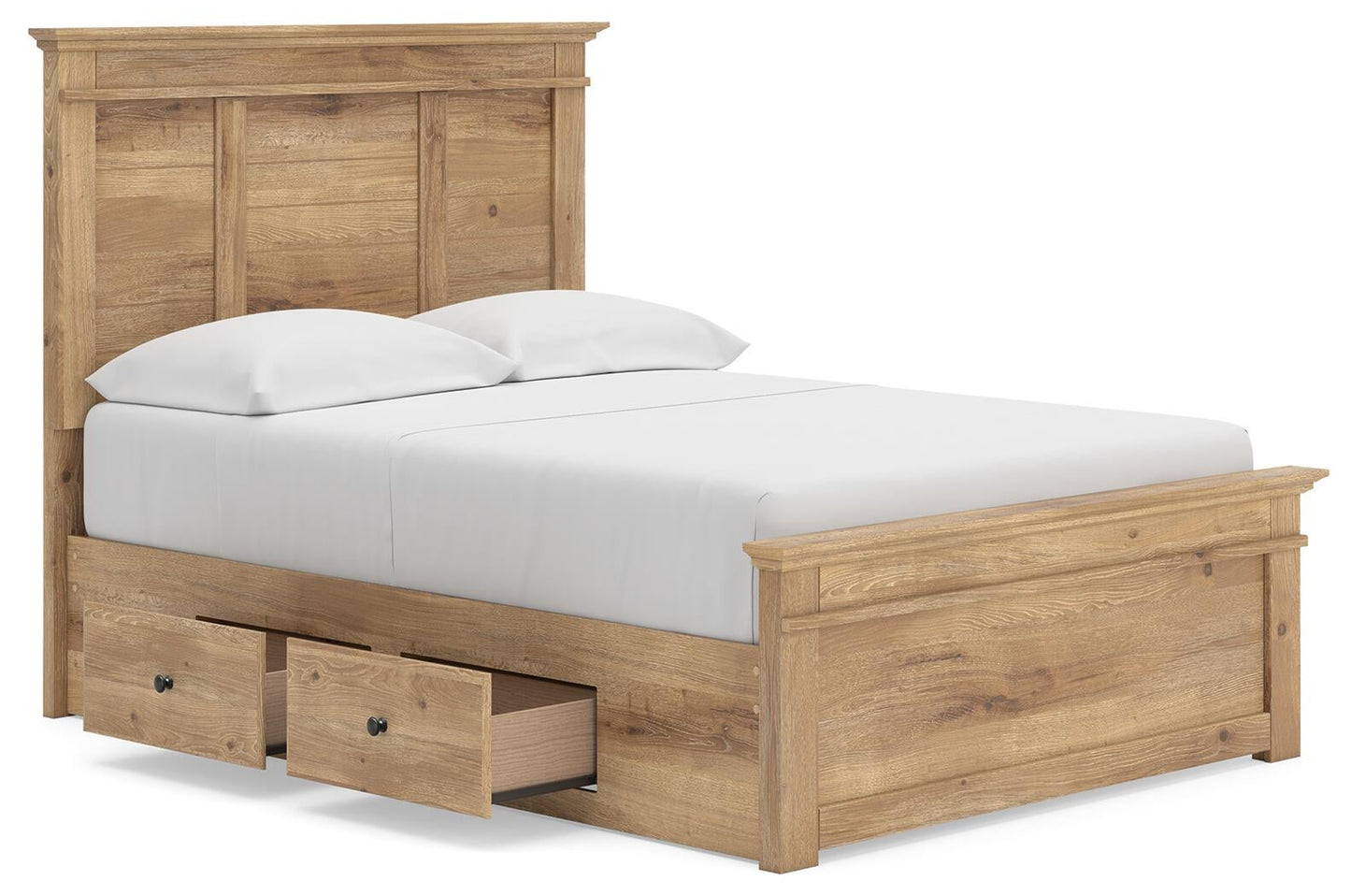 Makidern Full Panel Storage Bed